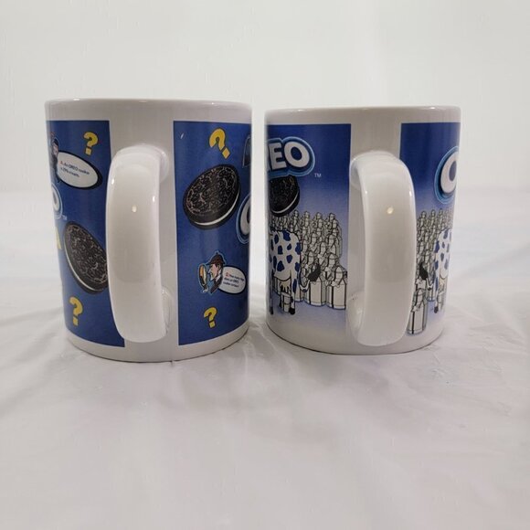 Oreo Nabisco Cookies Trivia & Oreo Moo More Milk Collectible Coffee Mug - Set of - Picture 15 of 16
